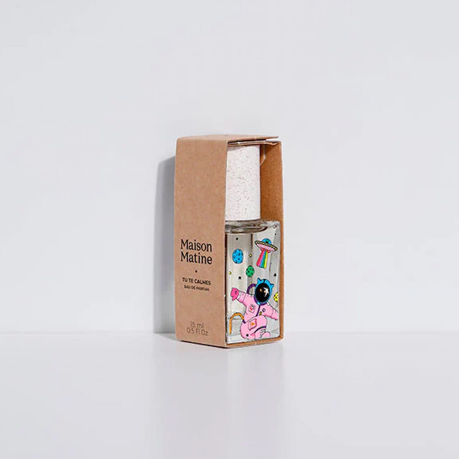 Product packaging with 'Maison Matine' branding on a light gray background